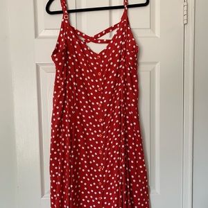 Forever21 - 2X Strappy Polka Dot Dress